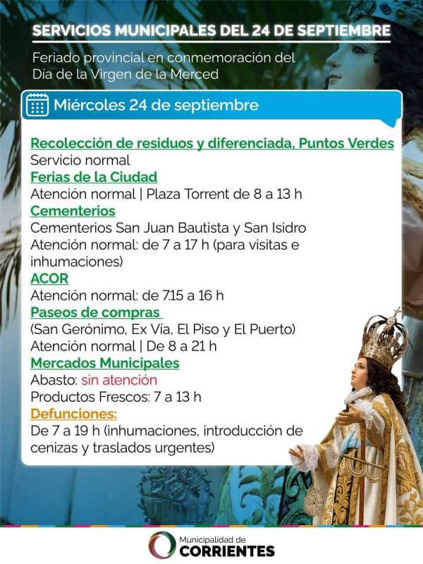 Servicios municipales 24 de septiembre