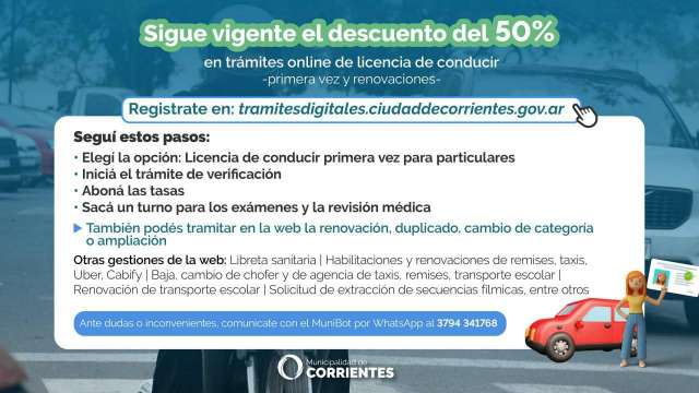 Renovación de licencias de conducir