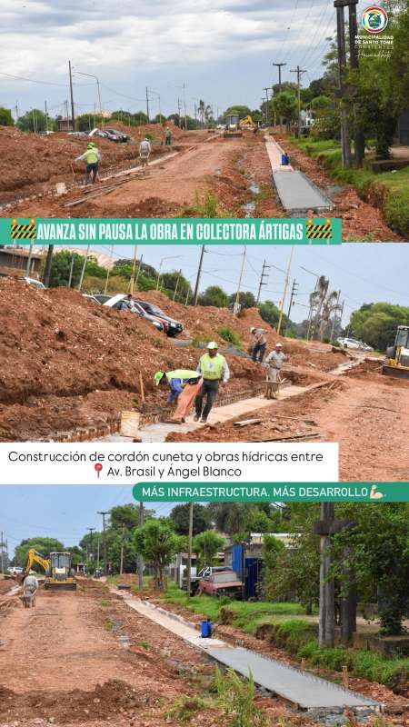 Obra en Colectora Artigas