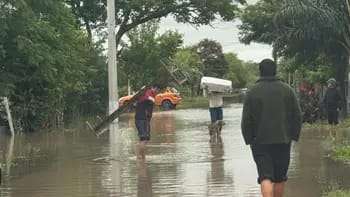 Intensas lluvias registradas en San Luis del Palmar
