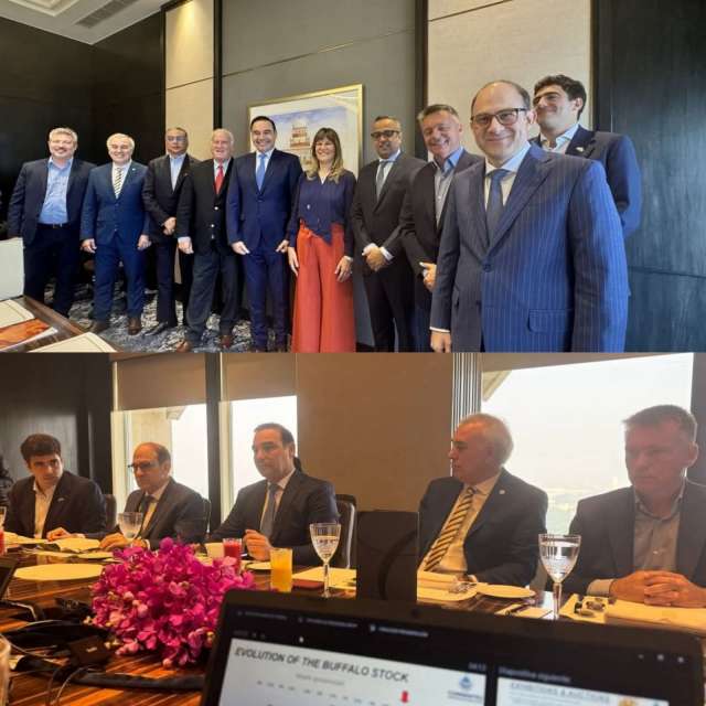 En #NuevaDelhi, Gustavo Valdés se reunió con directivos de Allana Group,