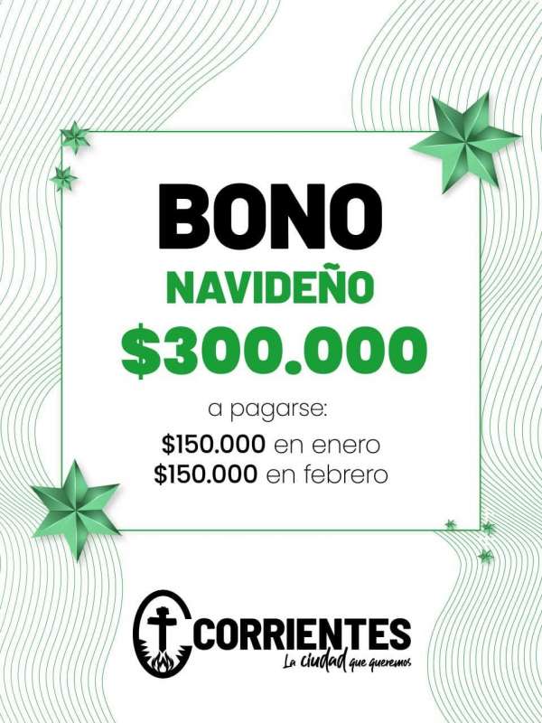Bonos navideños y Asuetos