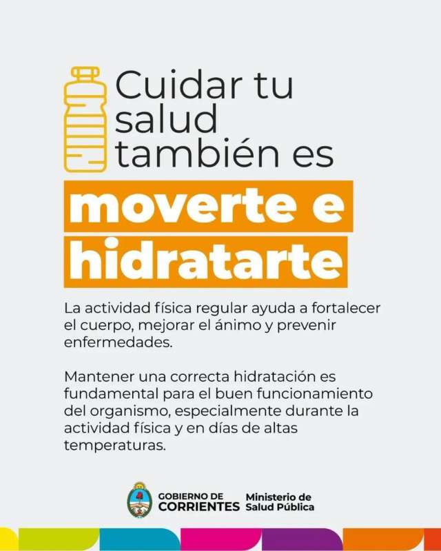 Cuidar tu salud también es moverte e hidratarte