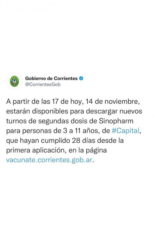 Vacunación Covid-19: habilitaron turnos de segunda dosis de Sinopharm para niños de 3 a 11 años