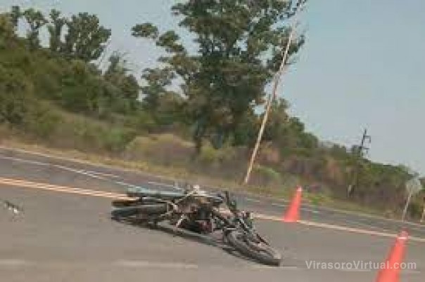 Último momento: choque y muerte de un motociclista en Ruta 12