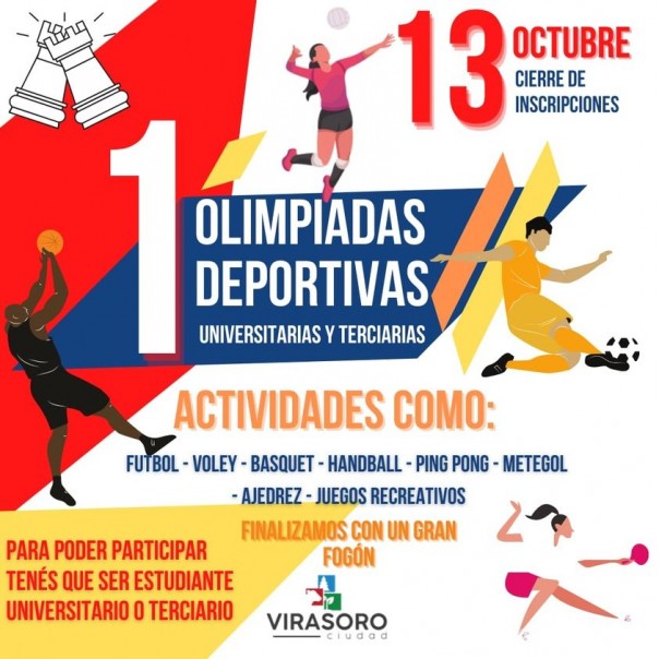 Comienzan las Olimpiadas Deportivas Universitarias y Terciarias