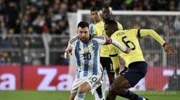 Una genialidad de Messi le dio el triunfo a la Argentina sobre Ecuador