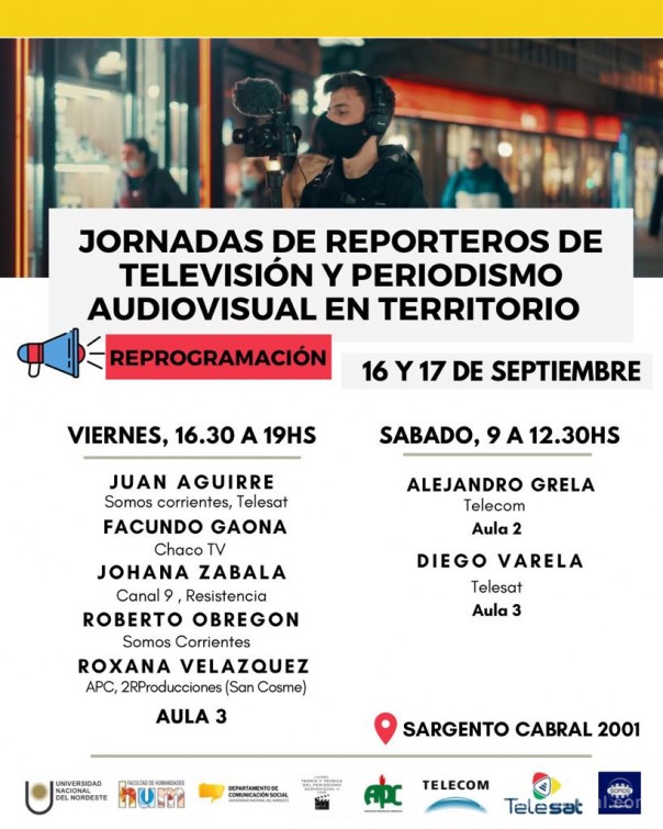 UNNE: Capacitación para reporteros de TV y periodistas audiovisuales en territorio