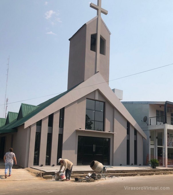 La Provincia concluyó el nuevo frente y campanario de la iglesia de San Miguel