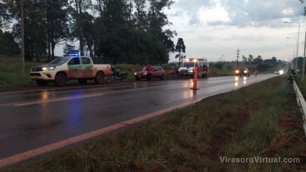 Encuentran cuerpo sin vida al borde de la Ruta Nacional 14 cerca del acceso a la empresa Madesca.