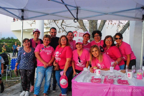 Juan Pablo Valdes estuvo en la Mateada Rosa que se realizó en Los Pioneros