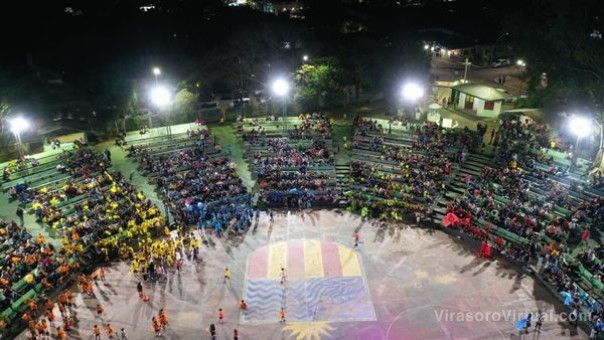 Mejoraron la iluminación del Anfiteatro Salvador Sena, colocando 10 nuevos proyectores de 300w