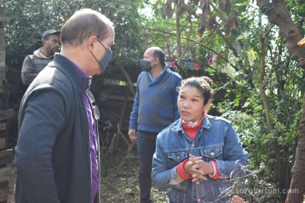 El municipio llevo  materiales de construcción a familias del Barrio Tablada