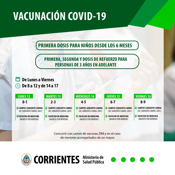 Salud Pública comunica cronograma de las vacunas contra el Covid-19 y la Antigripal