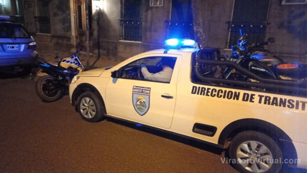 Operativo de tránsito en la madrugada del domingo