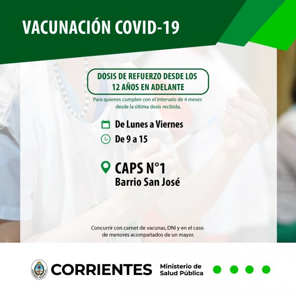 Salud Pública comunica cronograma de las vacunas contra el Covid-19 y la Antigripal