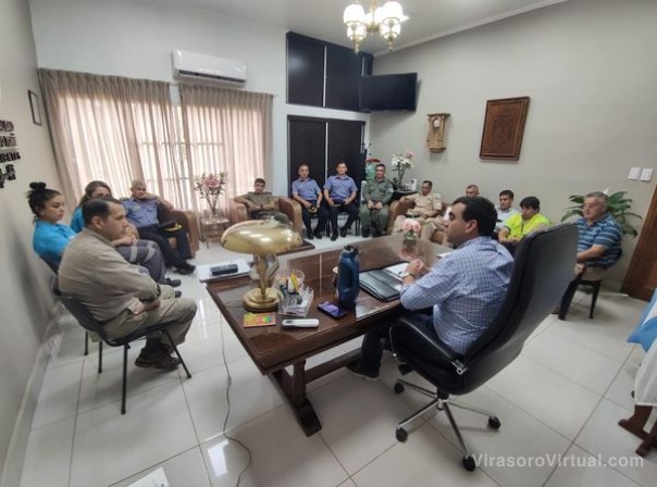 Estuvieron reunidos junto al Comité de Seguridad para analizar medidas en función a la actual creciente del Río Uruguay
