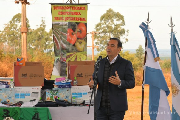 Valdés inauguró infraestructura educativa en escuelas rurales de Virasoro