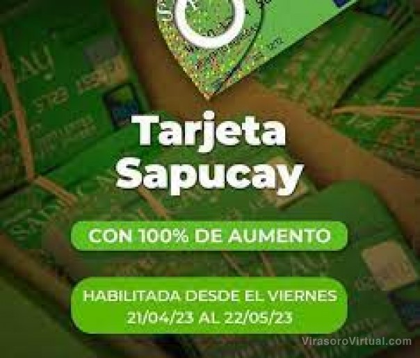 Desde este viernes 21 se habilitan las Tarjetas Sapucay