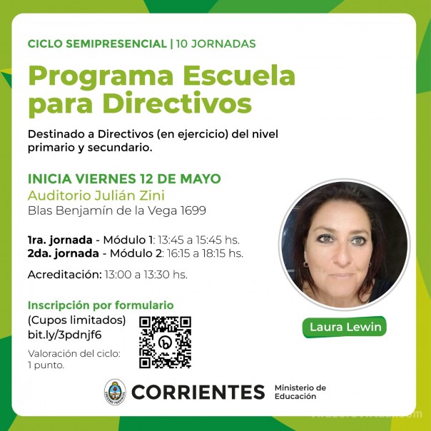 Se realizará el Programa Escuela para Directivos en el Auditorio Julián Zini