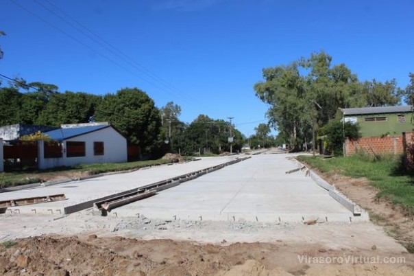 Obras sobre avenida Santa Fe