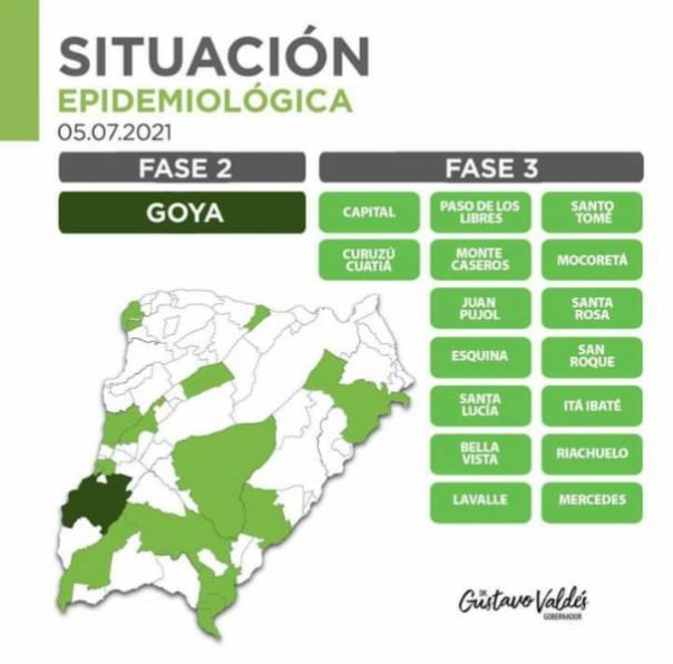 Coronavirus: Valdés comunicó que Mercedes pasa a fase 3