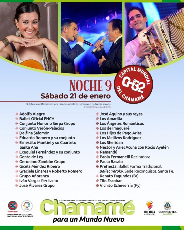 Venta de entradas para la 32º Fiesta Nacional del Chamamé