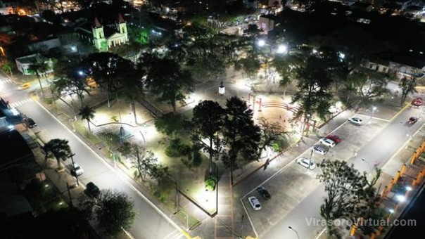Mejora en la iluminación de la plaza San Martín