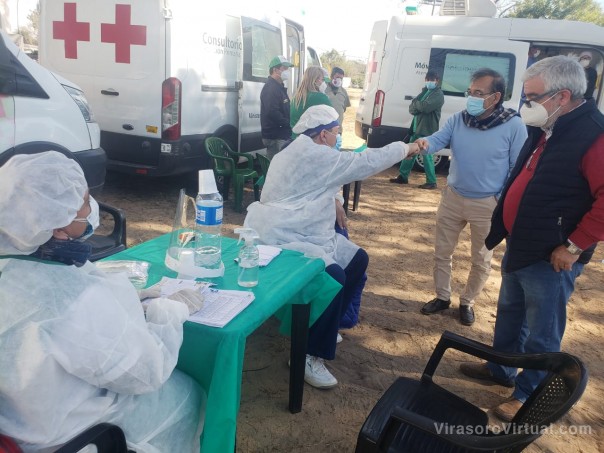 Cardozo verificó el desarrollo de un operativo sanitario en la Capital