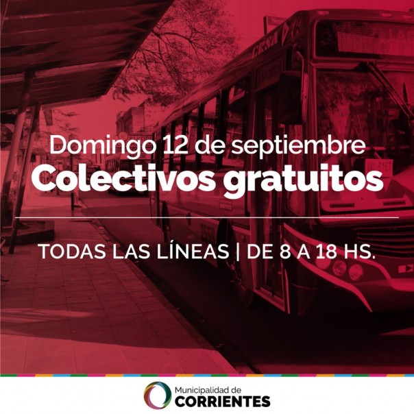 Habrá colectivos gratuitos para ir a votar este 12 de septiembre