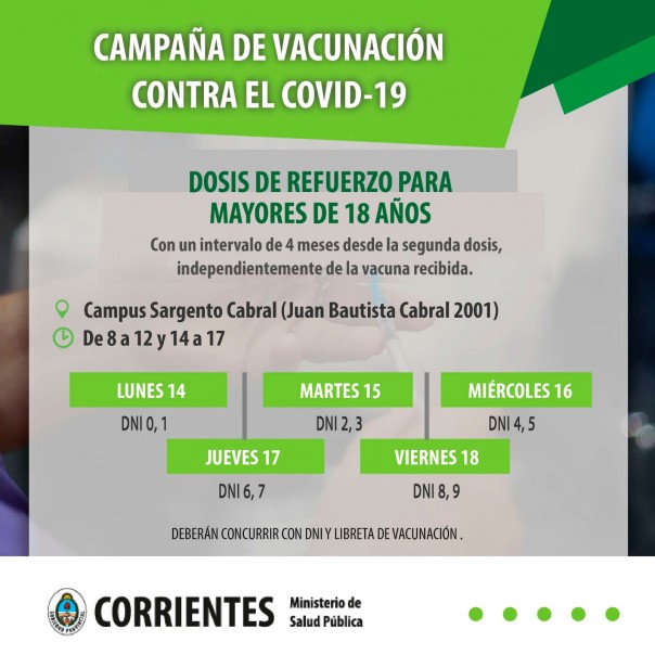 Salud Pública comunica puntos de aplicación de la vacuna contra el Covid-19