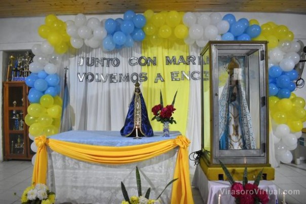 La imagen peregrina de la santísima Virgen de Itatí, inició su recorrido