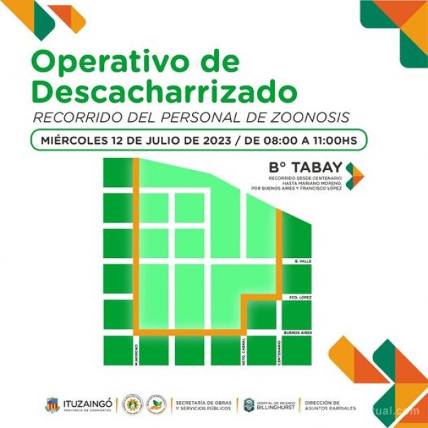 Operativo de descacharrizado