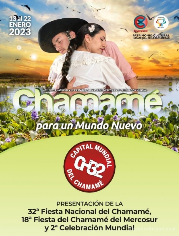 La presentación de la 32ª Fiesta Nacional del Chamamé será con bailanta y comidas típicas