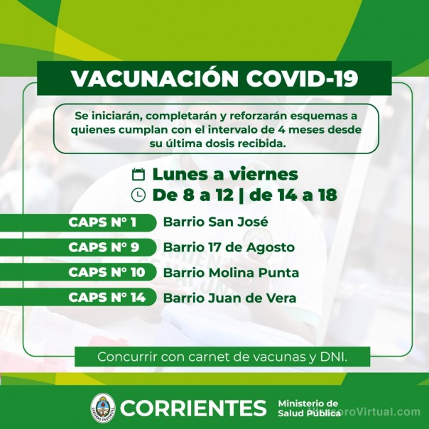 Salud comunica cronograma de las vacunas contra Covid-19 y Gripe