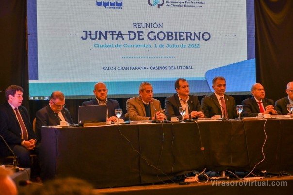 Hacienda transmitió la bienvenida del gobernador Valdés a la Federación Argentina de Consejos de Ciencias Económicas