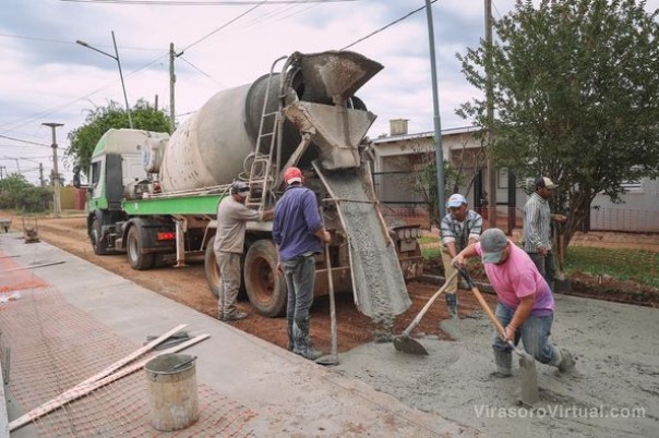 ¡Siguen trabajando en la calle Maria Helena!