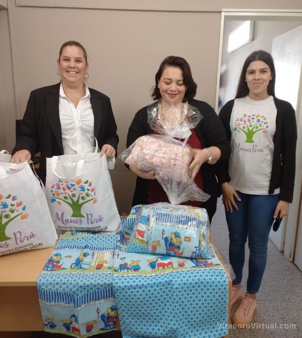 Manos Porá entregó ajuares para bebé a Hospitales neonatales