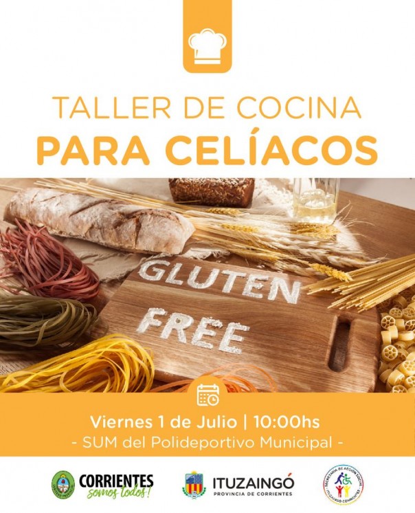 ¿Te gustaría aprender a cocinar comidas aptas para celíacos?