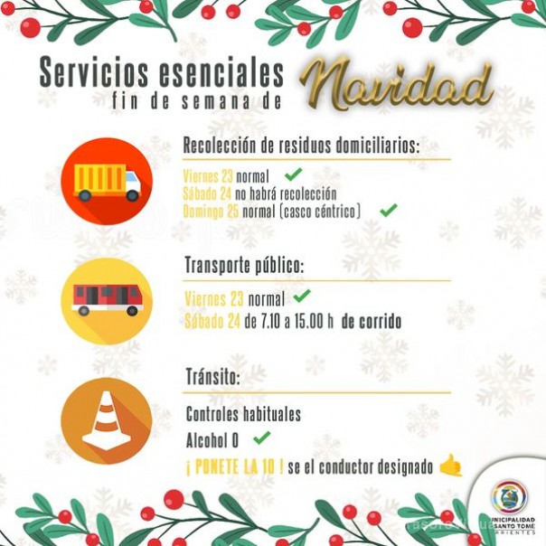 Información importante y recomendaciones para este fin de semana de fiesta