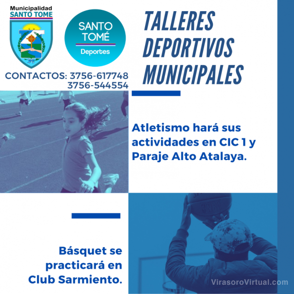 Comienzan los Talleres deportivos Municipales