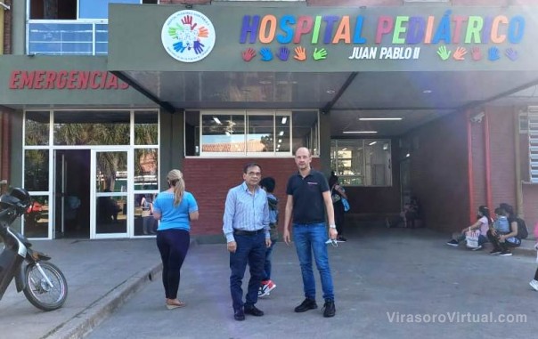 Cardozo verificó las obras de la Emergencia del Pediátrico