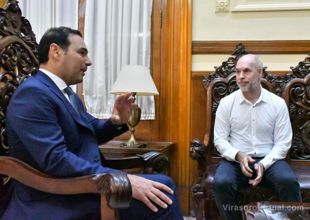 Valdés recibió a los gobernadores de Jujuy, Mendoza y al Jefe del Gobierno porteño