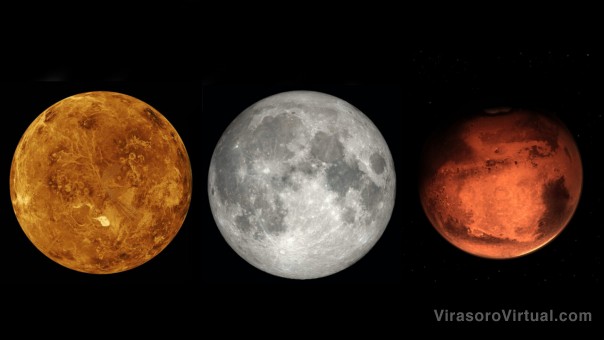 Observa cómo la Luna, Marte y Venus forman una línea de conga celestial este 12 de julio