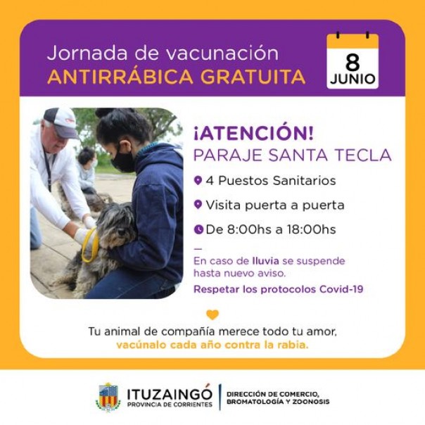 Campaña de vacunación antirrábica
