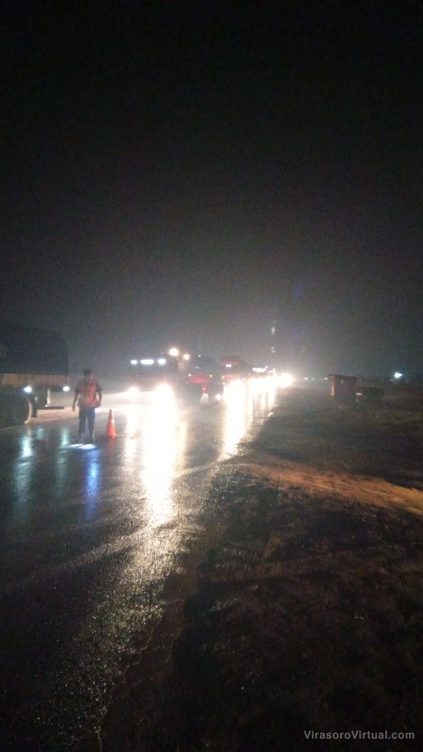 Tránsito cortado parcialmente por Ruta Nacional 14