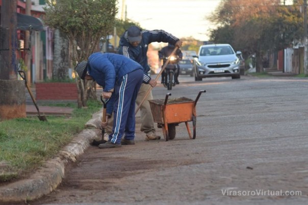 Trabajos de bacheo