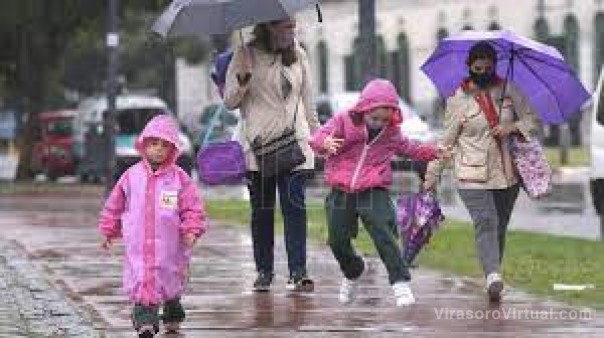 Para este comienzo de semana se esperan lluvias y descenso de temperatura