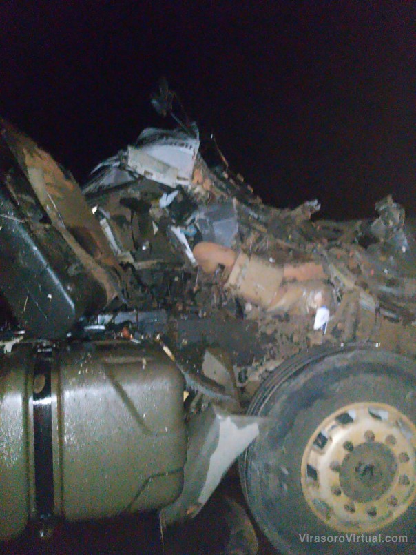 Accidente entre dos camiones