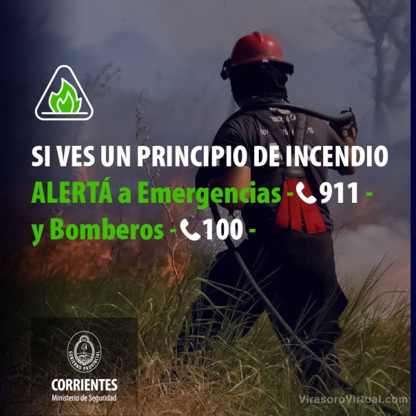 Campaña de prevención del Gobierno Provincial contra los incendios